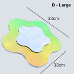 Flower-shaped acrylic mirror with prism effect