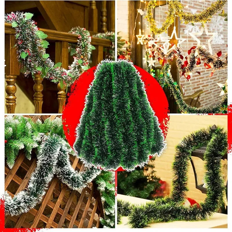 Christmas Decoration Garland - Artificial Fir Garland for Indoor and Outdoor