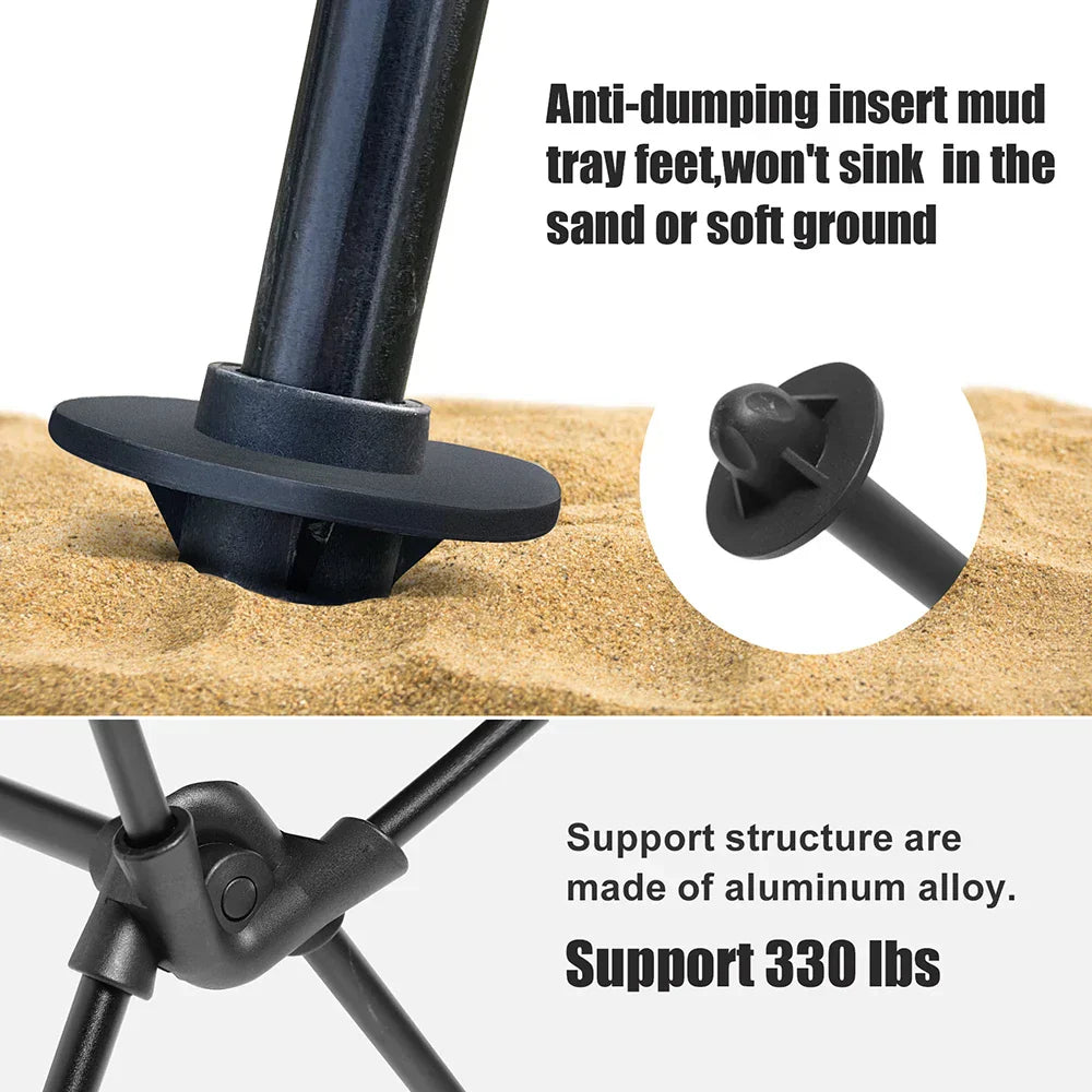 Leichter Outdoor Klappstuhl für Camping und Garten