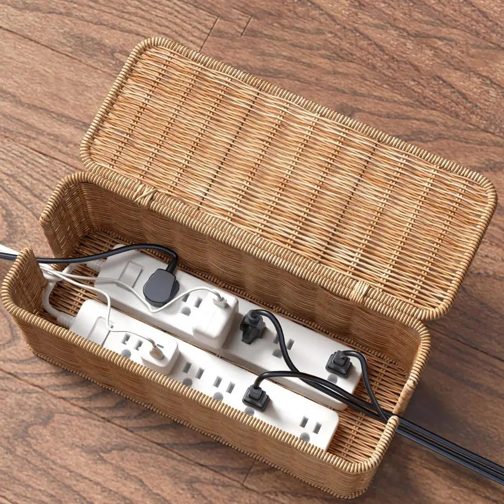 Rustikale Kabelorganisation mit der KabelBox NaturStyle