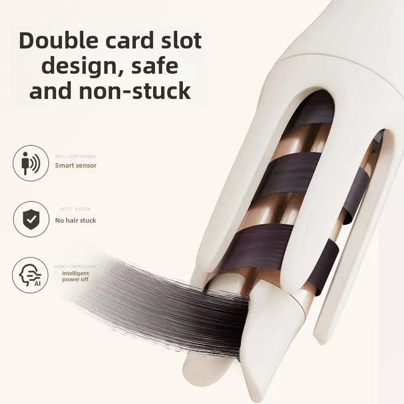 StyleMaster 2-in-1 Lockenstab & Glätteisen | Automatische Drehfunktion
