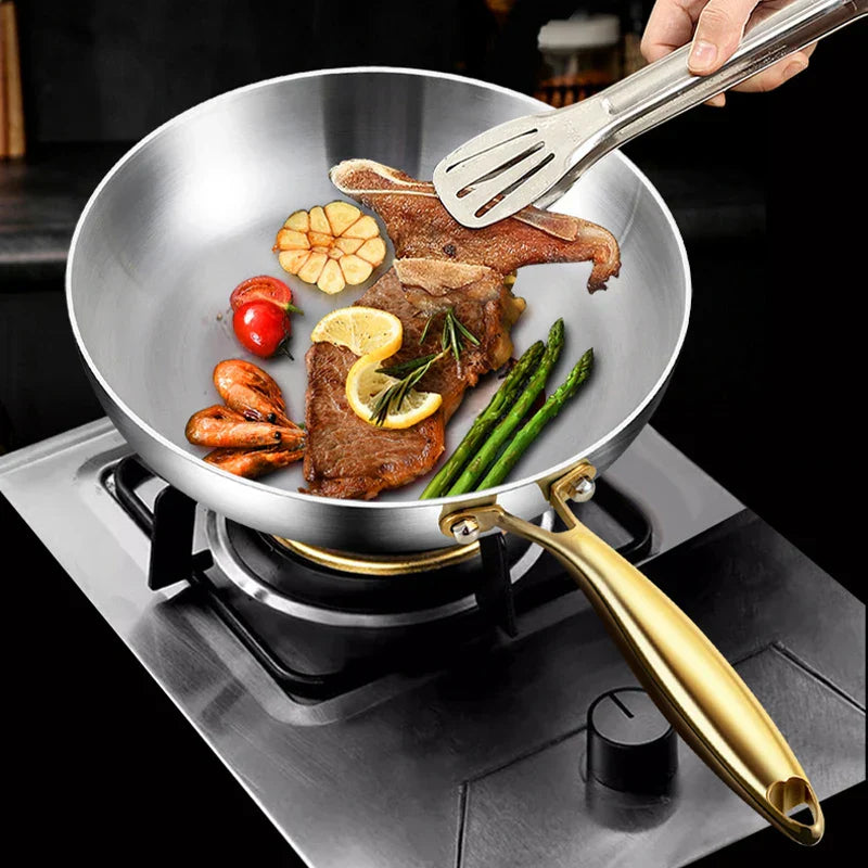 Edelstahl-Bratpfanne für Gas- & Induktionsherde – 28 cm