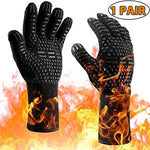 FeuerFest | Grillhandschuh | Hitzeschutz bis 800 °C, rutschfest & bequem | Ideal für Grill, Ofen & Outdoor-Küche