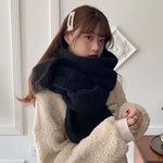Elegant and warm women's wrap scarf for winter