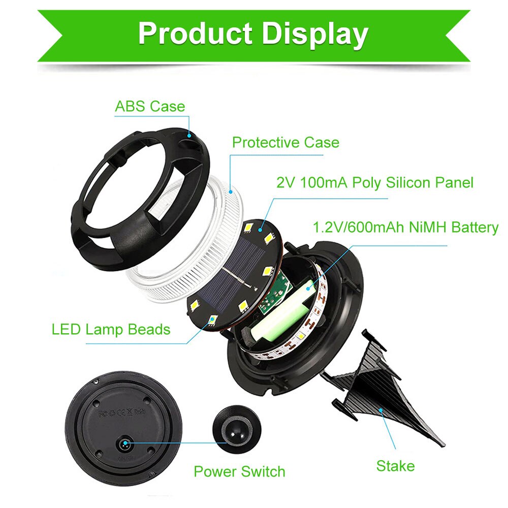 Solar-Powered Garden Lights with Color Change | LuminaGard
