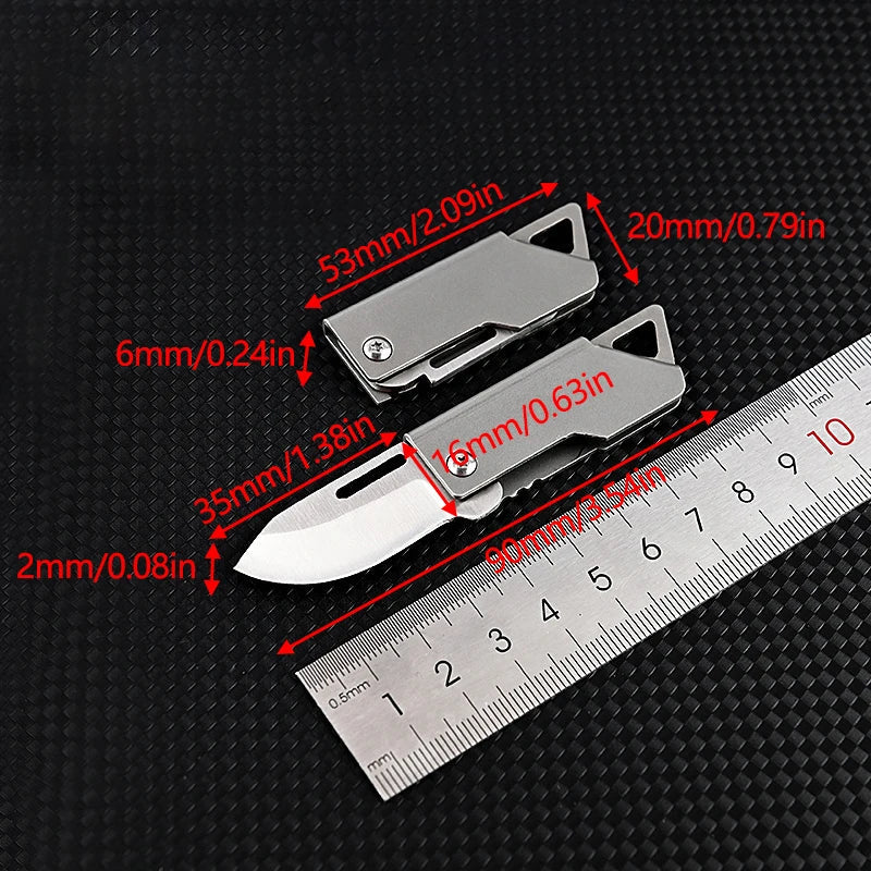 Compact Stainless Steel Folding Knife – Ideal for Outdoor and Emergencies