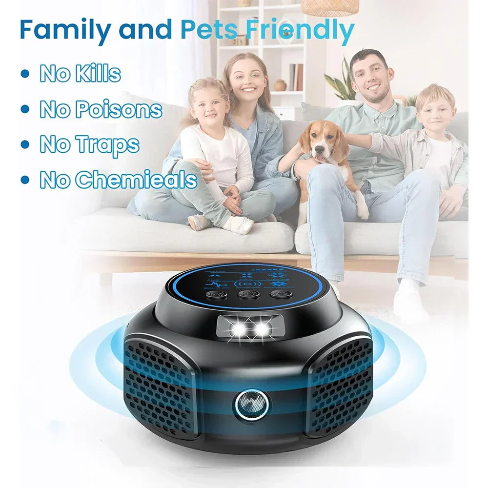 Ultrasonic pest repeller for power outlets