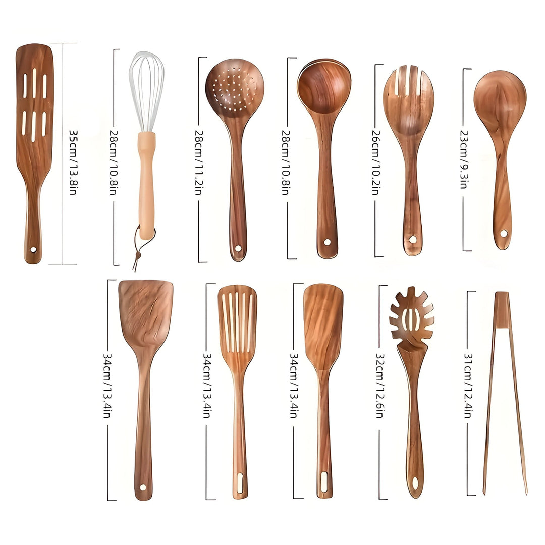 Versatile Kitchen Utensil Set - 11 Pieces with Whisk