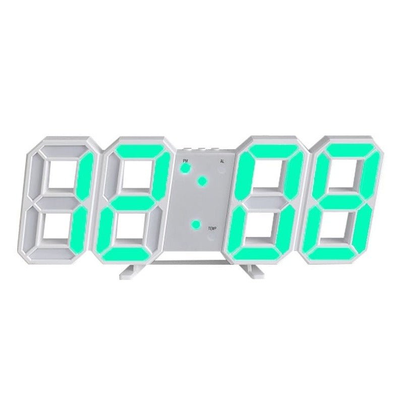 Modern 3D LED Wall Clock – Stylish Design with Dimmer Function
