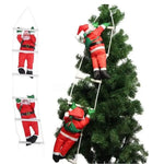 Hanging Christmas Decoration - Climbing Santa Claus Figure for Window