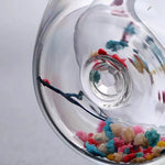Set of 2 Double-Walled Cups with Dried Flowers