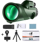 Entdecker 80x100 HD Zoom-Monokular: Tragbares Fernglas für Abenteuer