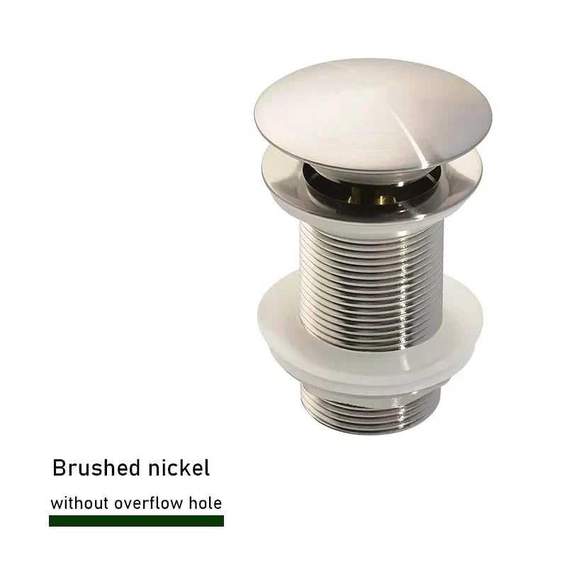 Elegant Brass Push-Down Waste Solution – 11 Colors Available