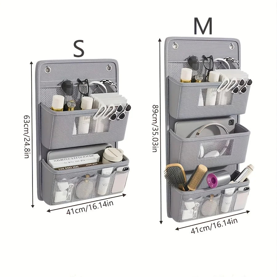 SmartSpace | Wandorganizer aus Stoff | Mit Klarsichtfenster & Haken | Praktische Fächer