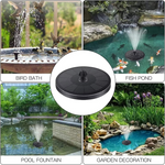 Solar-Powered Floating Garden Fountain for Ponds