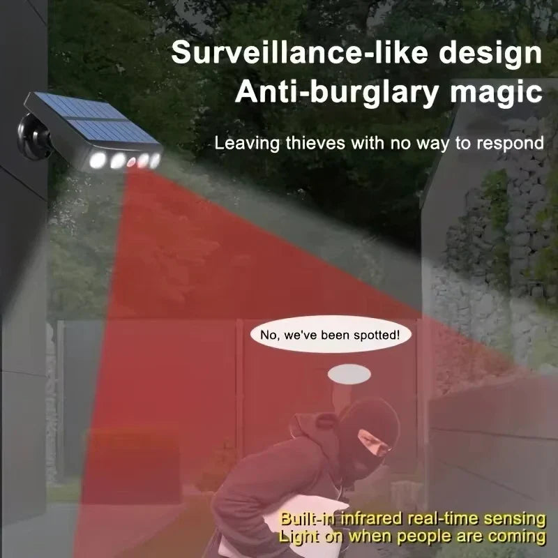 Solar Outdoor Light with Motion Sensor | 4 LEDs | Weatherproof & Wireless