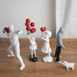 Modern Sculpture Series: Flower Thrower Statue
