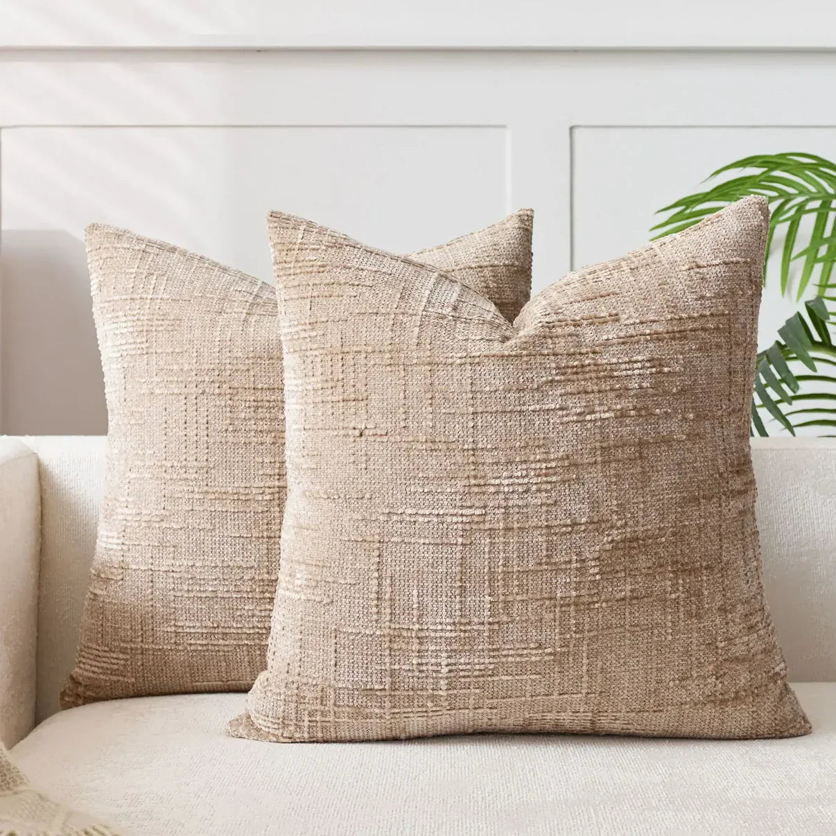 Chenille Cushion Cover – Soft, Solid Color Design | Elegant Decoration for Living Room and Bedroom