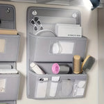 SmartSpace | Wandorganizer aus Stoff | Mit Klarsichtfenster & Haken | Praktische Fächer