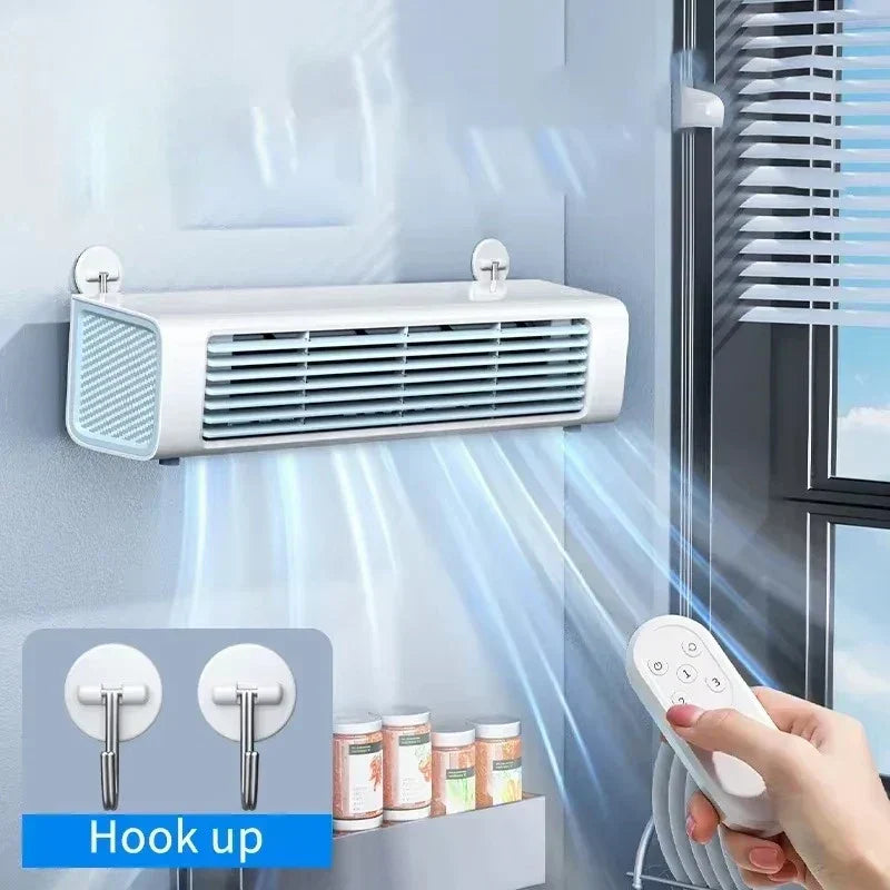 Stilvoller Luftstromventilator | Leise Kühlung mit Fernbedienung und 3 Geschwindigkeitsstufen