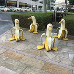 Banana Duck Decorative Figure made of Resin – Playful for Indoors and Outdoors