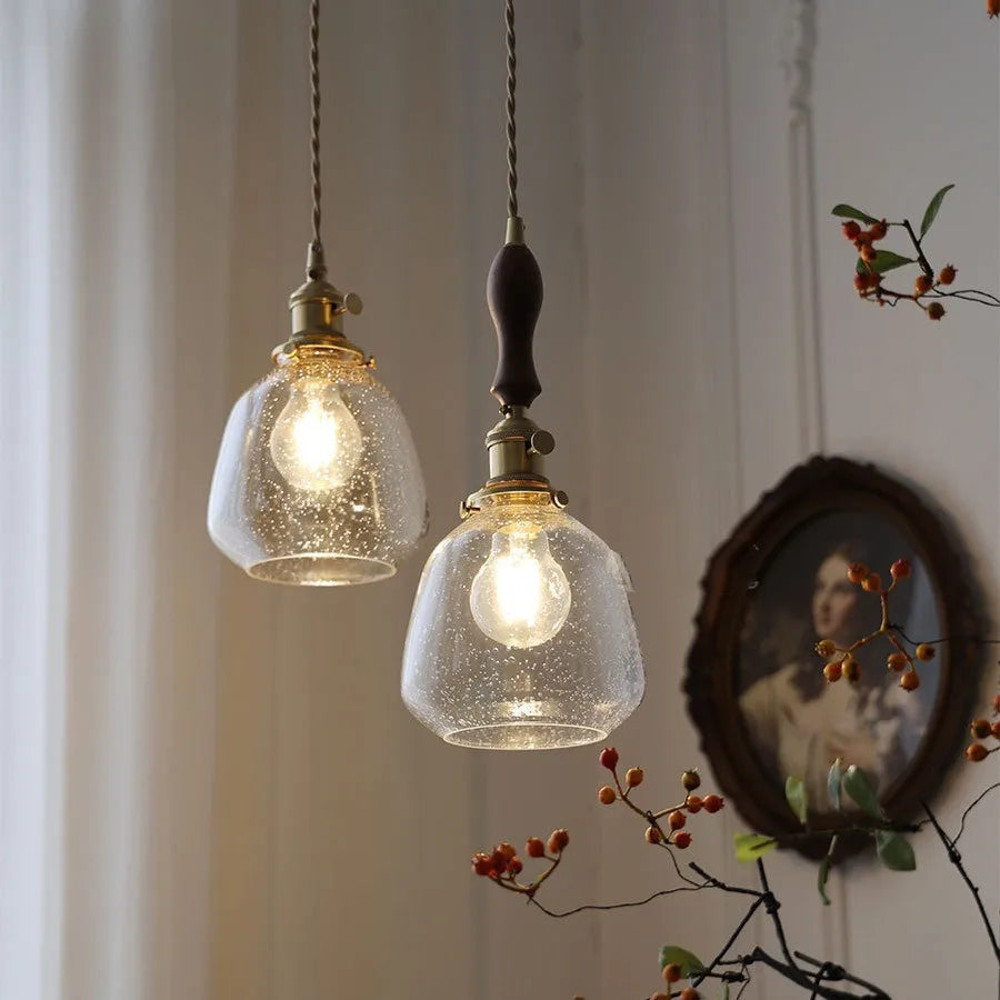 Elegante Kristall-Pendelleuchte im Vintage-Stil