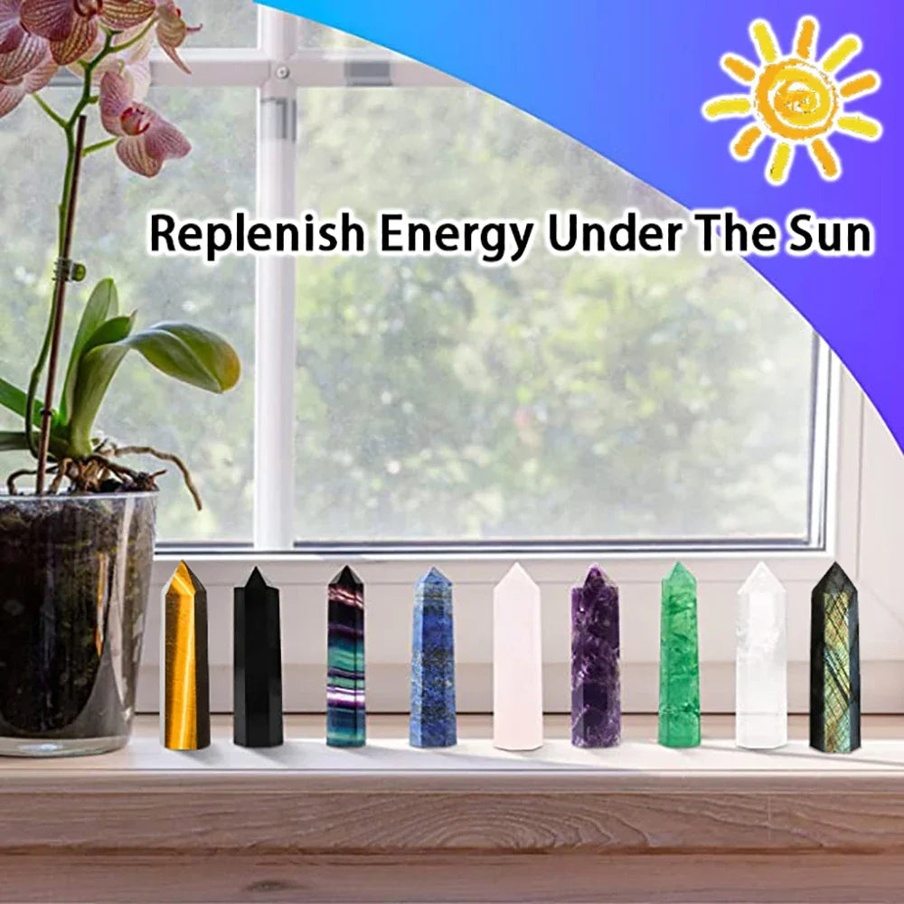 Kristallklarer Obelisk aus Naturquarz | Spirituelle Energie für dein Zuhause