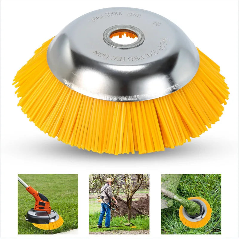 Robust Weed Brush for Lawnmowers – 22 cm Diameter