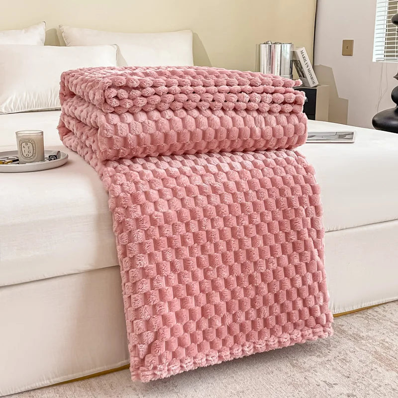 Wohlfühl-Decke – Komfortable Samtdecke für Sofa und Bett