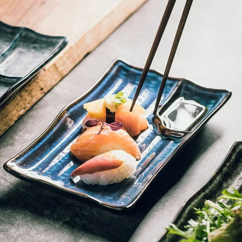 Elegante Keramikteller für Sushi-Liebhaber