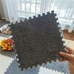 DIY Winter Plüsch Puzzlematte
