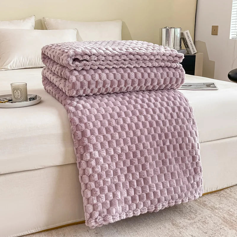 Wohlfühl-Decke – Komfortable Samtdecke für Sofa und Bett