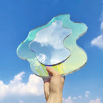 Flower-shaped acrylic mirror with prism effect