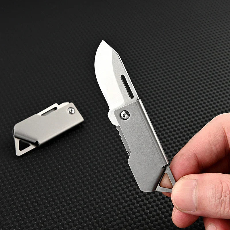 Compact Stainless Steel Folding Knife – Ideal for Outdoor and Emergencies