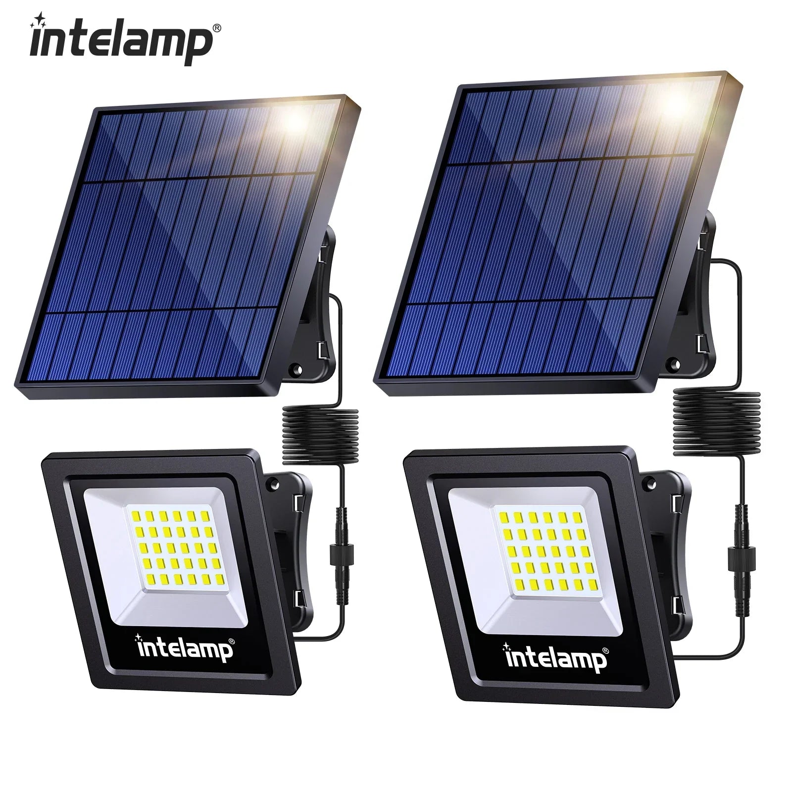 Sunbeam LED Outdoor Light Set | 1200 Lumens | Set of 2 | Weatherproof & Flexible