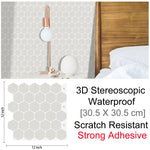 3D Self-Adhesive Hexagonal Wall Decor Panels | HexaStyle