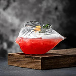 2-teiliges Set aus Glas mit Muschelschale