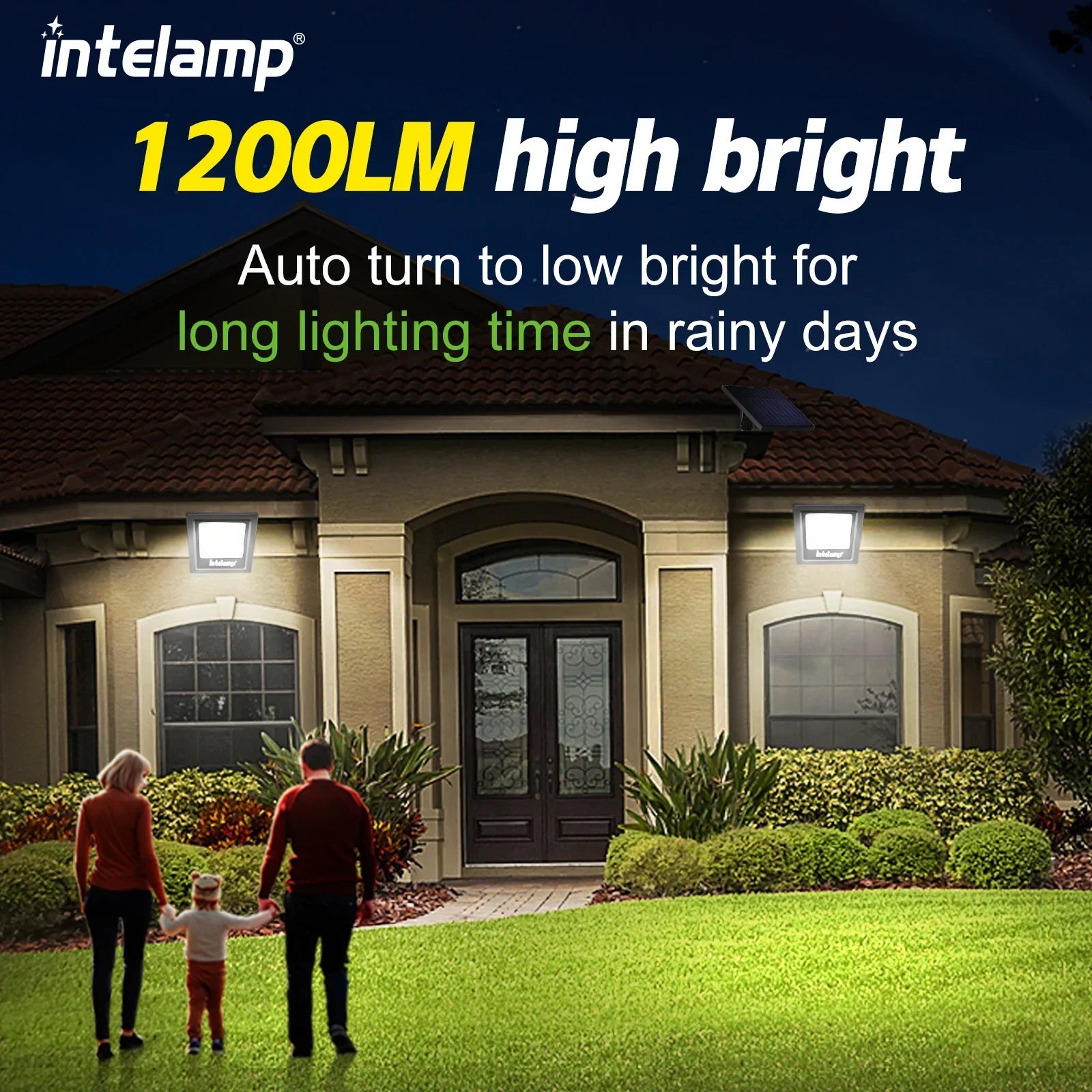 Sunbeam LED Outdoor Light Set | 1200 Lumens | Set of 2 | Weatherproof & Flexible