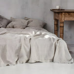 3-Piece 100% Natural Linen Bedding Set - Breathable Bed Sheets with 2 Pillowcases | LeinenLux
