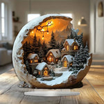 Wunderschöne Acryl Weihnachtsfiguren im Boho-Stil 23x20 cm