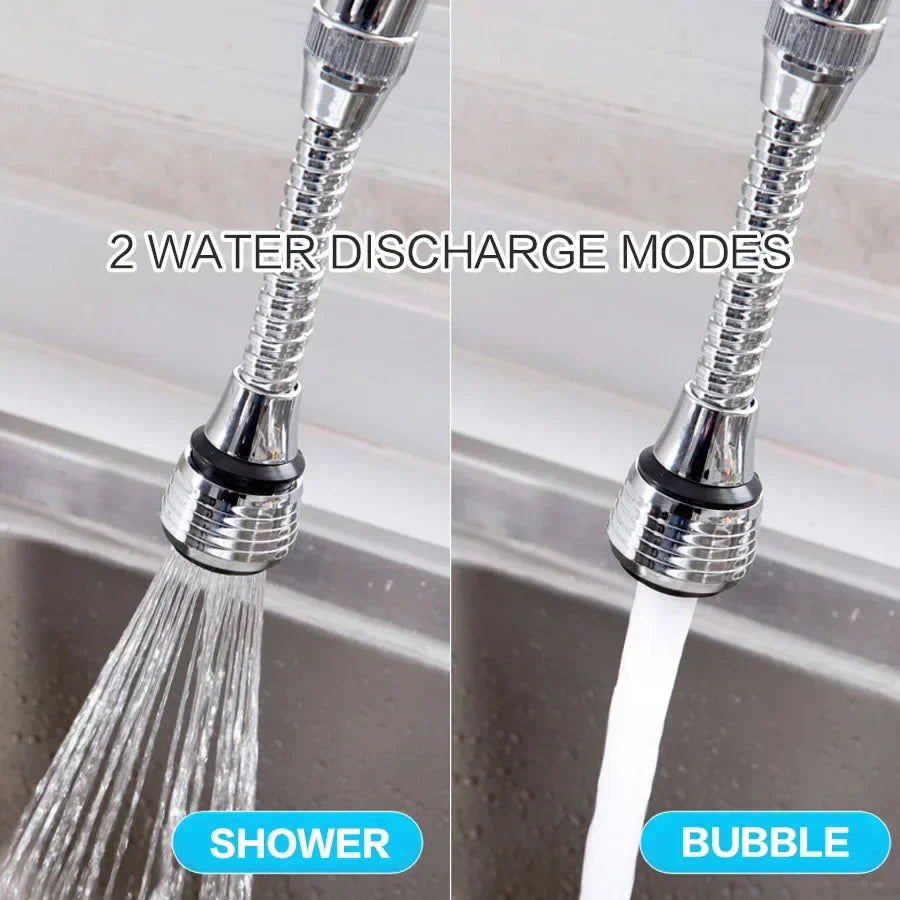 Stainless Steel Faucet Extender with 360° Rotation for Maximum Flexibility