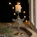 Christmas Candle Holders - Star and Christmas Tree Design for Festive Decor
