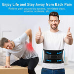 Back Support Belt FlexiSupport | 360° Stability for the Back with Aluminum & Steel Springs | Breathable & Invisible Under Clothing