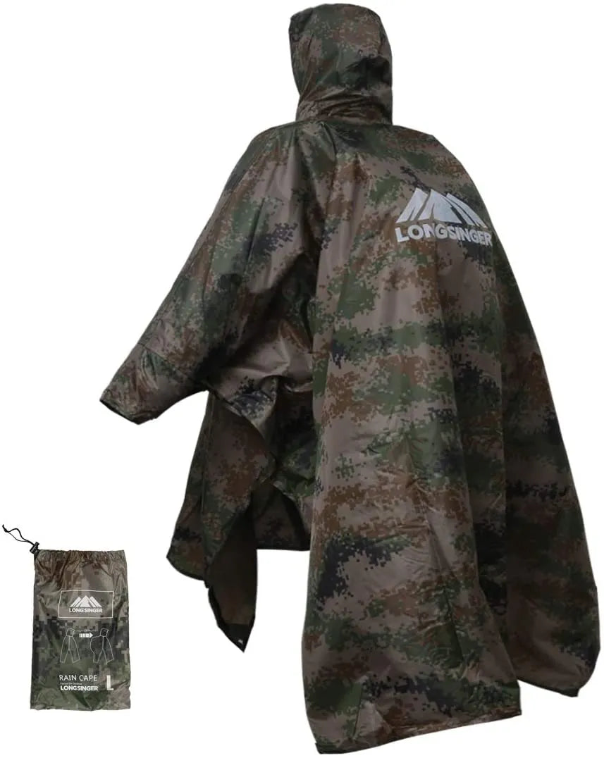 Versatile, Lightweight, and Waterproof Outdoor Poncho for Adventures