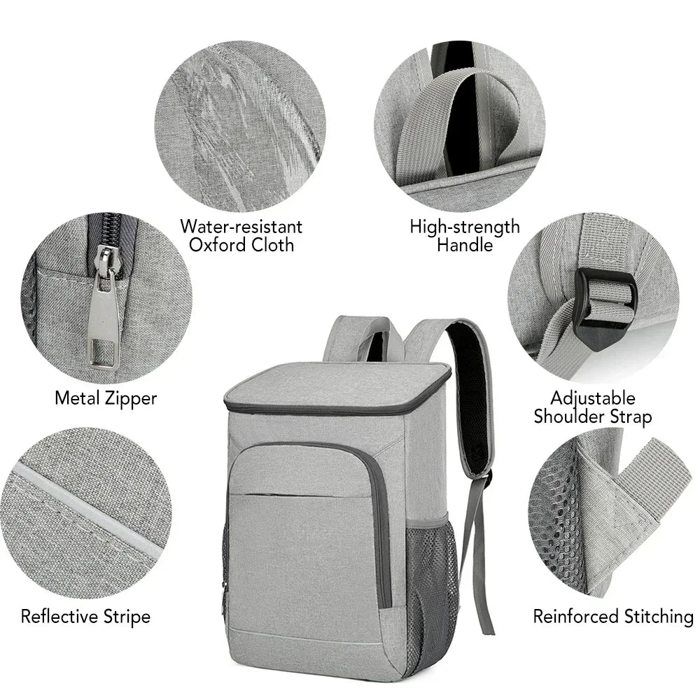 FrischPack | 30L Kühlrucksack | Isoliert & Auslaufsicher | Großzügig & Bequem