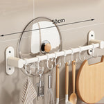 Wall Shelf for the Kitchen – Multifunctional Organizer for Lids, Spatulas, and Kitchen Utensils
