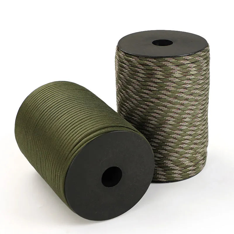 100m Survival Paracord - 9 Strand Military 550 Rope for Outdoors & Crafts