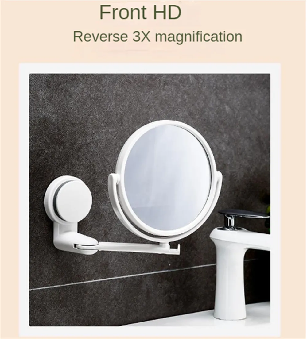 Wall-Mounted Mirror with 3x Magnification – Elegance from Every Angle