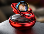 Solar Car Air Freshener – Elegant Rotating Design with Fragrance Stone