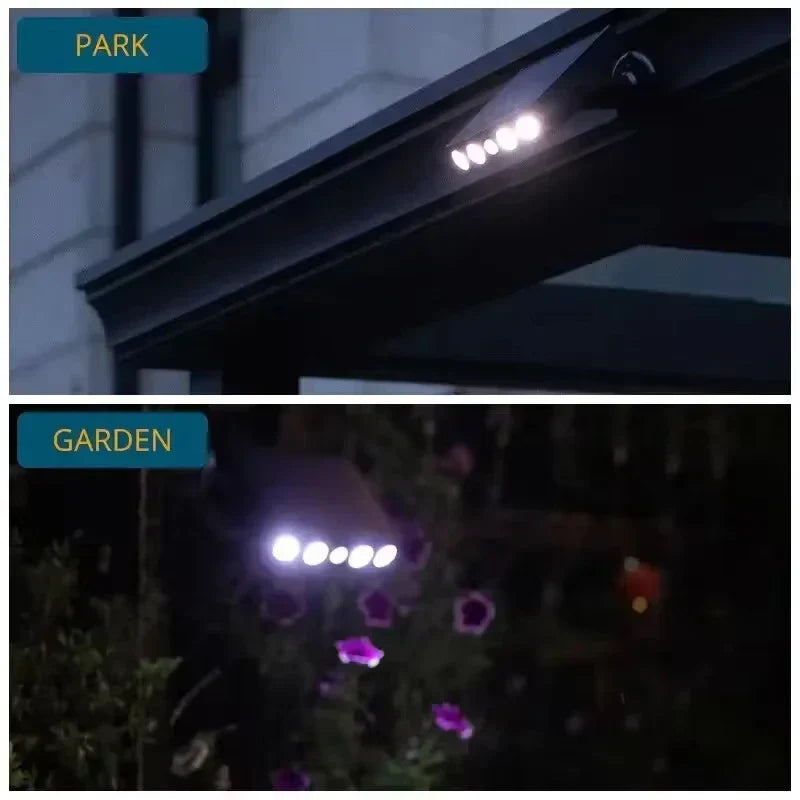 Solar Outdoor Light with Motion Sensor | 4 LEDs | Weatherproof & Wireless